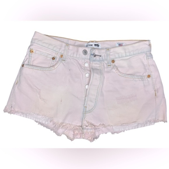 REDONE X Levi’s The Short in Pale Pink - Picture 13 of 13